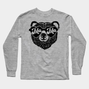 Groovy Mama Bear Mommy New Mom Mother's Day Baby Shower Long Sleeve T-Shirt
